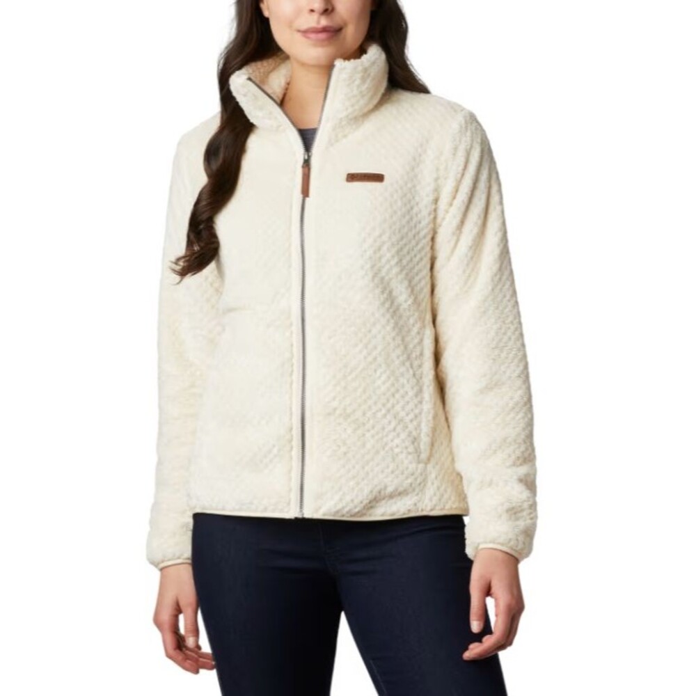 Columbia Sportswear Fire Side II Sherpa Full Zip Ivory Jacket Plus Size 1X NWT